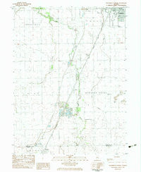 Southwest Pontiac Illinois Historical topographic map, 1:24000 scale, 7.5 X 7.5 Minute, Year 1983