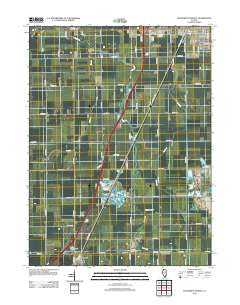 Southwest Pontiac Illinois Historical topographic map, 1:24000 scale, 7.5 X 7.5 Minute, Year 2012