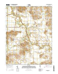 Springerton Illinois Current topographic map, 1:24000 scale, 7.5 X 7.5 Minute, Year 2015