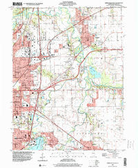 Springfield East Illinois Historical topographic map, 1:24000 scale, 7.5 X 7.5 Minute, Year 1998