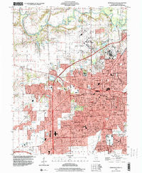 Springfield West Illinois Historical topographic map, 1:24000 scale, 7.5 X 7.5 Minute, Year 1998