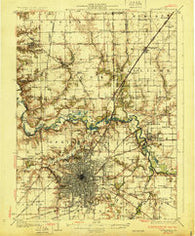 Springfield Illinois Historical topographic map, 1:62500 scale, 15 X 15 Minute, Year 1930