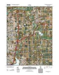 Springfield East Illinois Historical topographic map, 1:24000 scale, 7.5 X 7.5 Minute, Year 2012