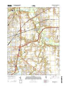 Springfield East Illinois Current topographic map, 1:24000 scale, 7.5 X 7.5 Minute, Year 2015