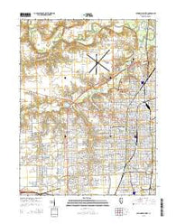 Springfield West Illinois Current topographic map, 1:24000 scale, 7.5 X 7.5 Minute, Year 2015