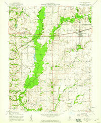 St. Jacob Illinois Historical topographic map, 1:24000 scale, 7.5 X 7.5 Minute, Year 1954