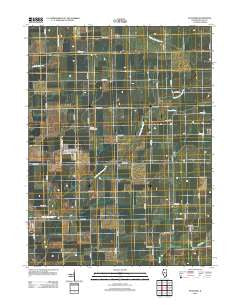 Stanford Illinois Historical topographic map, 1:24000 scale, 7.5 X 7.5 Minute, Year 2012