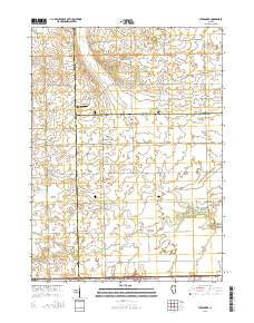 Stavanger Illinois Current topographic map, 1:24000 scale, 7.5 X 7.5 Minute, Year 2015