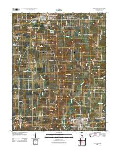 Steeleville Illinois Historical topographic map, 1:24000 scale, 7.5 X 7.5 Minute, Year 2012