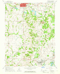 Steeleville Illinois Historical topographic map, 1:24000 scale, 7.5 X 7.5 Minute, Year 1965