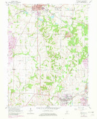 Steeleville Illinois Historical topographic map, 1:24000 scale, 7.5 X 7.5 Minute, Year 1965