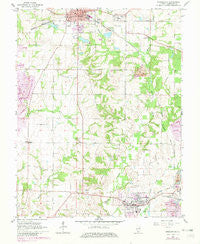 Steeleville Illinois Historical topographic map, 1:24000 scale, 7.5 X 7.5 Minute, Year 1965
