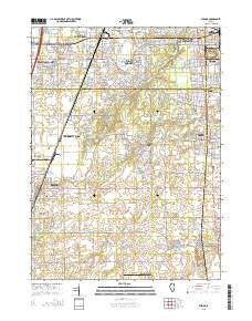 Steger Illinois Current topographic map, 1:24000 scale, 7.5 X 7.5 Minute, Year 2015