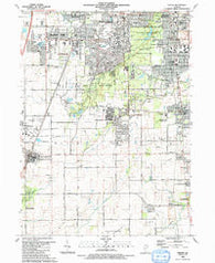 Steger Illinois Historical topographic map, 1:24000 scale, 7.5 X 7.5 Minute, Year 1990