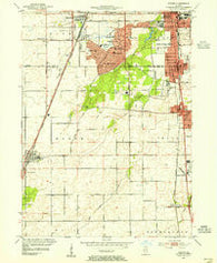 Steger Illinois Historical topographic map, 1:24000 scale, 7.5 X 7.5 Minute, Year 1953