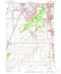 Steger Illinois Historical topographic map, 1:24000 scale, 7.5 X 7.5 Minute, Year 1953
