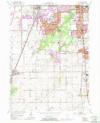 Steger Illinois Historical topographic map, 1:24000 scale, 7.5 X 7.5 Minute, Year 1953