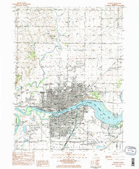 Sterling Illinois Historical topographic map, 1:24000 scale, 7.5 X 7.5 Minute, Year 1983