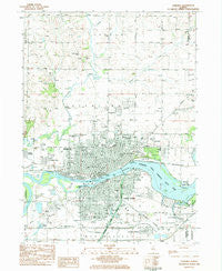Sterling Illinois Historical topographic map, 1:24000 scale, 7.5 X 7.5 Minute, Year 1983