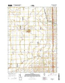 Steward Illinois Current topographic map, 1:24000 scale, 7.5 X 7.5 Minute, Year 2015