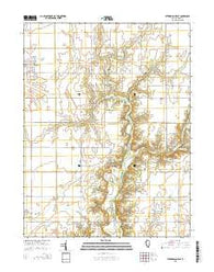 Stewardson East Illinois Current topographic map, 1:24000 scale, 7.5 X 7.5 Minute, Year 2015
