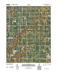 Stewardson West Illinois Historical topographic map, 1:24000 scale, 7.5 X 7.5 Minute, Year 2012