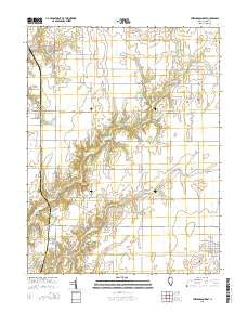 Stewardson West Illinois Current topographic map, 1:24000 scale, 7.5 X 7.5 Minute, Year 2015