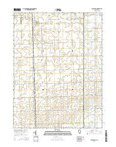 Stockland Illinois Current topographic map, 1:24000 scale, 7.5 X 7.5 Minute, Year 2015