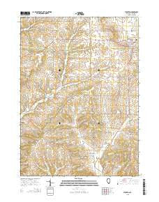 Stockton Illinois Current topographic map, 1:24000 scale, 7.5 X 7.5 Minute, Year 2015