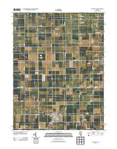 Stonington Illinois Historical topographic map, 1:24000 scale, 7.5 X 7.5 Minute, Year 2012