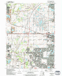 Streamwood Illinois Historical topographic map, 1:24000 scale, 7.5 X 7.5 Minute, Year 1993