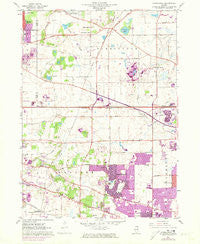 Streamwood Illinois Historical topographic map, 1:24000 scale, 7.5 X 7.5 Minute, Year 1961