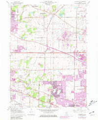Streamwood Illinois Historical topographic map, 1:24000 scale, 7.5 X 7.5 Minute, Year 1961