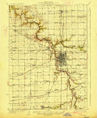 Streator Illinois Historical topographic map, 1:62500 scale, 15 X 15 Minute, Year 1927