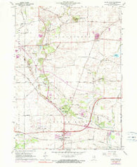 Sugar Grove Illinois Historical topographic map, 1:24000 scale, 7.5 X 7.5 Minute, Year 1964