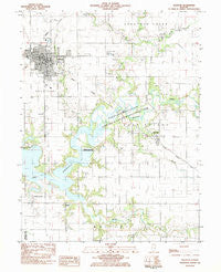 Sullivan Illinois Historical topographic map, 1:24000 scale, 7.5 X 7.5 Minute, Year 1983