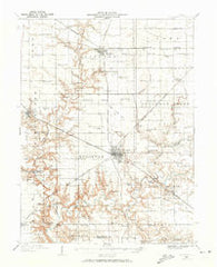 Sullivan Illinois Historical topographic map, 1:62500 scale, 15 X 15 Minute, Year 1935