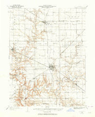 Sullivan Illinois Historical topographic map, 1:62500 scale, 15 X 15 Minute, Year 1935