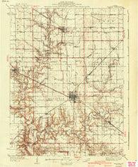 Sullivan Illinois Historical topographic map, 1:62500 scale, 15 X 15 Minute, Year 1940