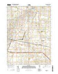 Sycamore Illinois Current topographic map, 1:24000 scale, 7.5 X 7.5 Minute, Year 2015