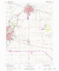 Sycamore Illinois Historical topographic map, 1:24000 scale, 7.5 X 7.5 Minute, Year 1968