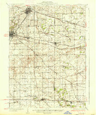 Sycamore Illinois Historical topographic map, 1:62500 scale, 15 X 15 Minute, Year 1937