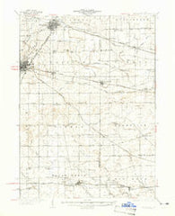 Sycamore Illinois Historical topographic map, 1:62500 scale, 15 X 15 Minute, Year 1937