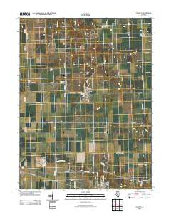 Tallula Illinois Historical topographic map, 1:24000 scale, 7.5 X 7.5 Minute, Year 2012