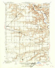 Tallula Illinois Historical topographic map, 1:62500 scale, 15 X 15 Minute, Year 1940