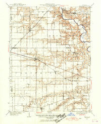 Tallula Illinois Historical topographic map, 1:62500 scale, 15 X 15 Minute, Year 1940