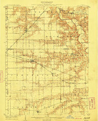 Tallula Illinois Historical topographic map, 1:62500 scale, 15 X 15 Minute, Year 1909