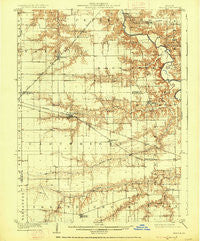 Tallula Illinois Historical topographic map, 1:62500 scale, 15 X 15 Minute, Year 1909