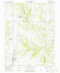 Tamaroa Illinois Historical topographic map, 1:24000 scale, 7.5 X 7.5 Minute, Year 1975