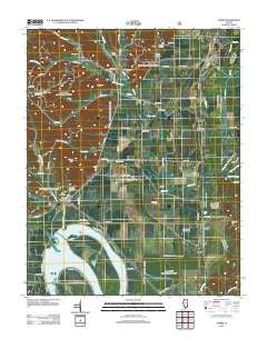 Tamms Illinois Historical topographic map, 1:24000 scale, 7.5 X 7.5 Minute, Year 2012